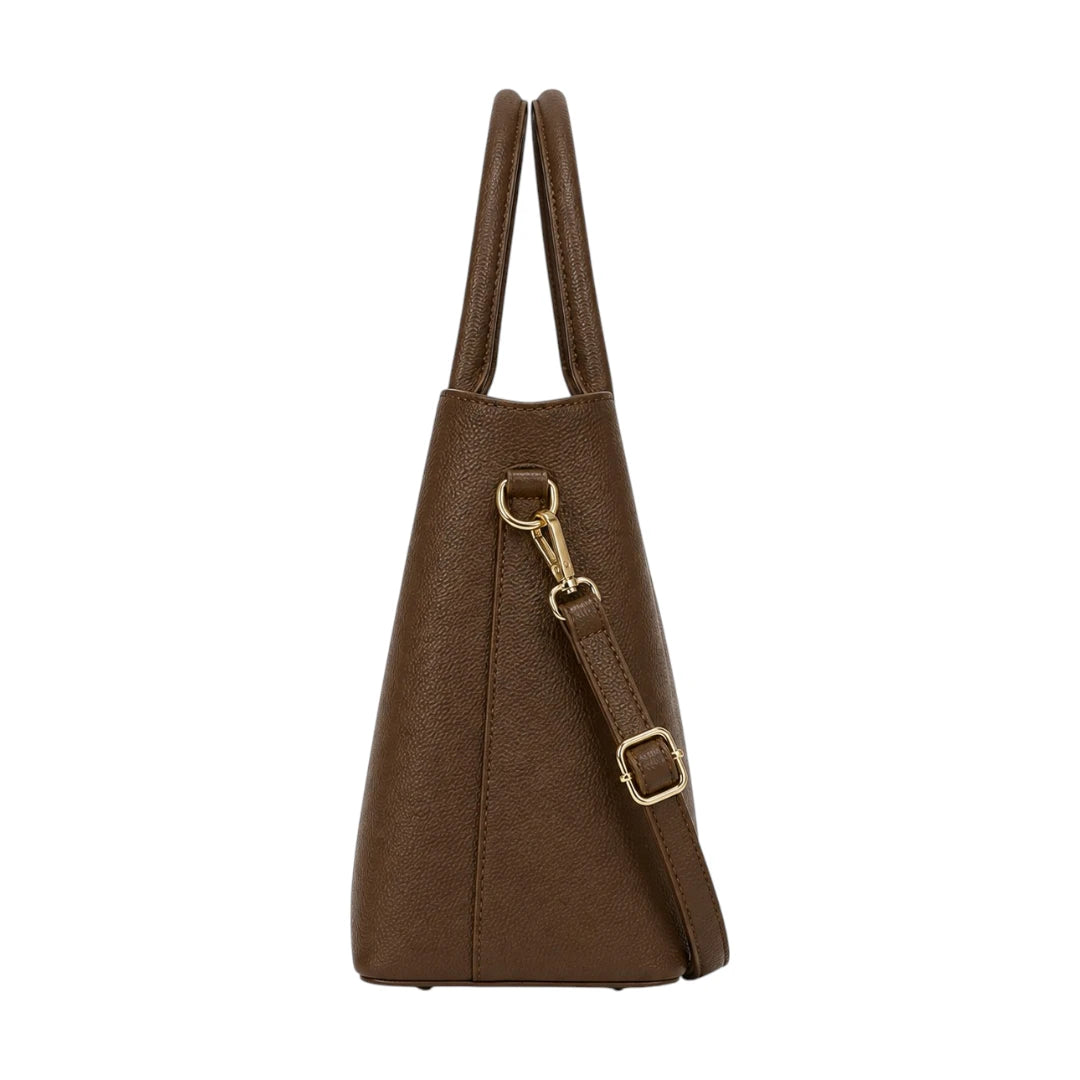 HB Creation Brown Essence Satchel Handbag