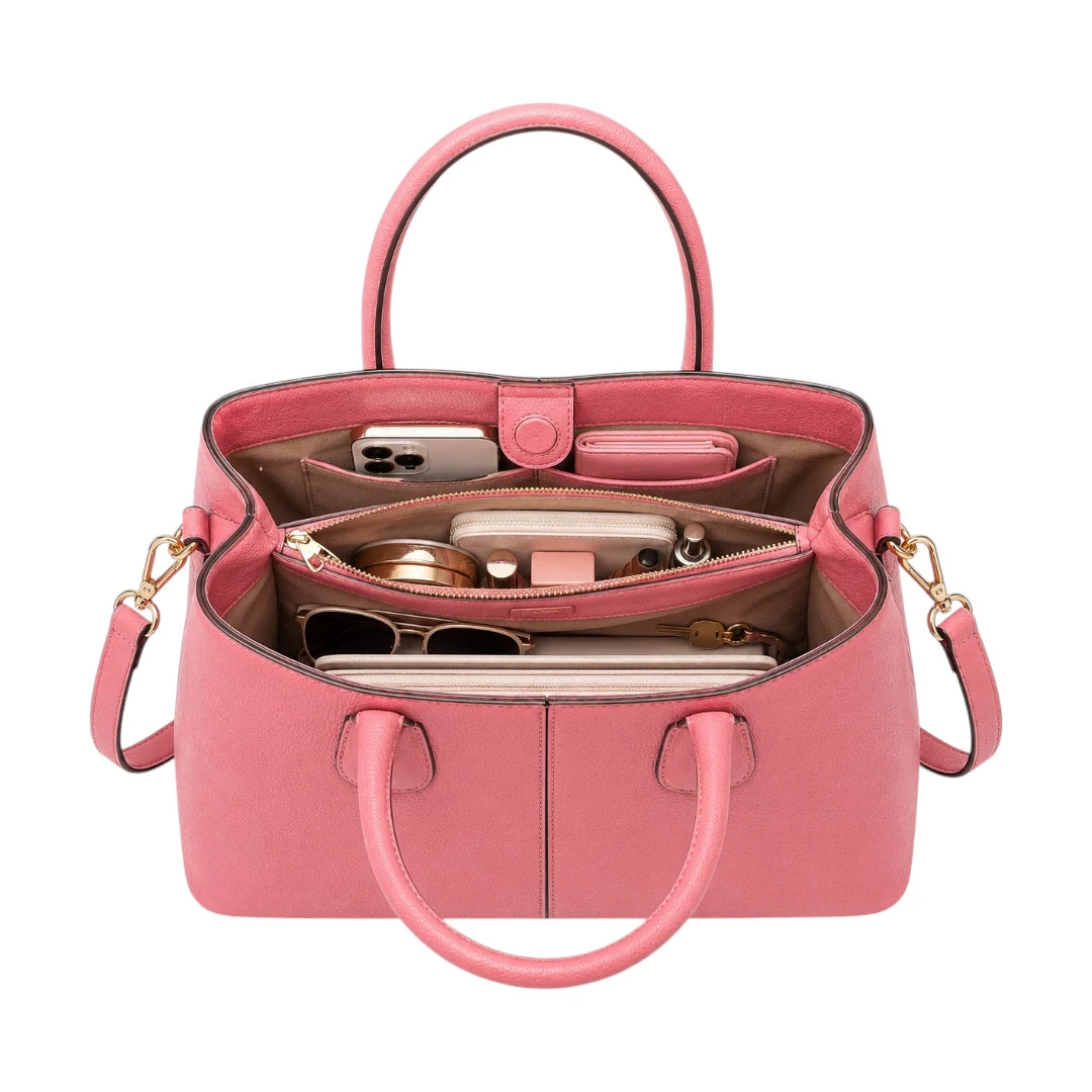 HB Creation Pink Charm Satchel Handbag