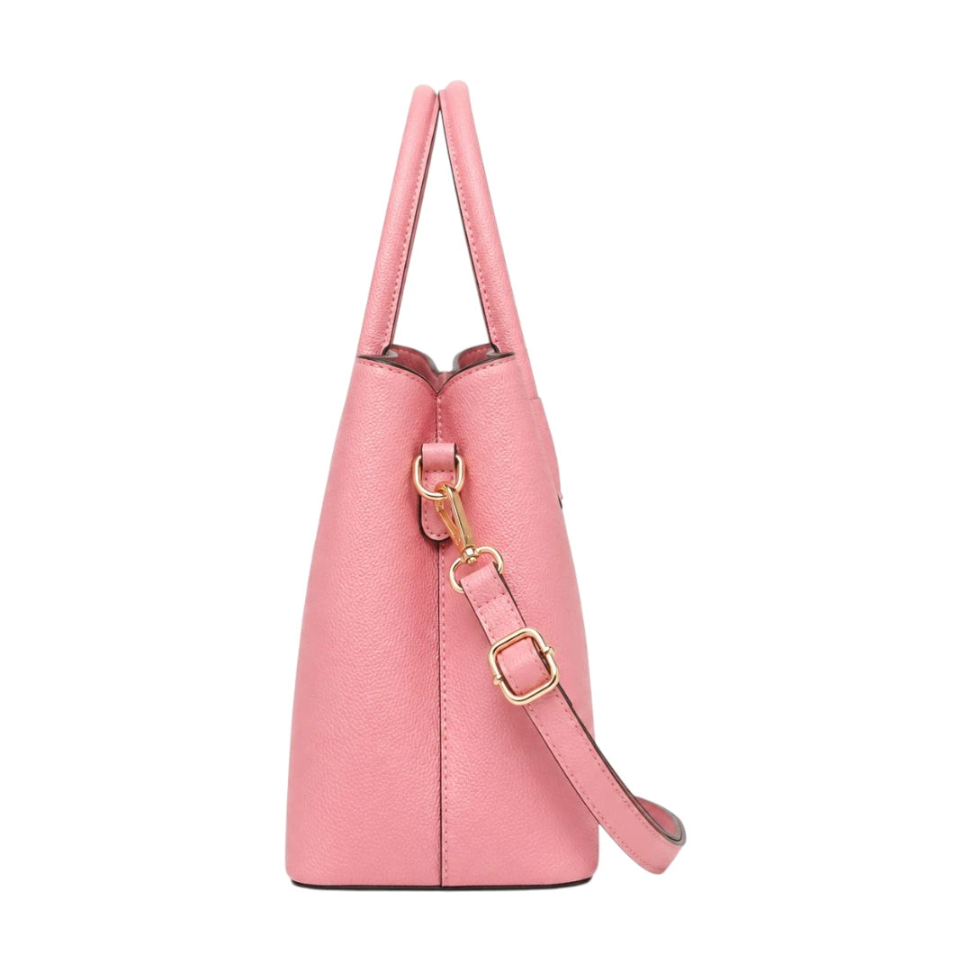 HB Creation Pink Charm Satchel Handbag