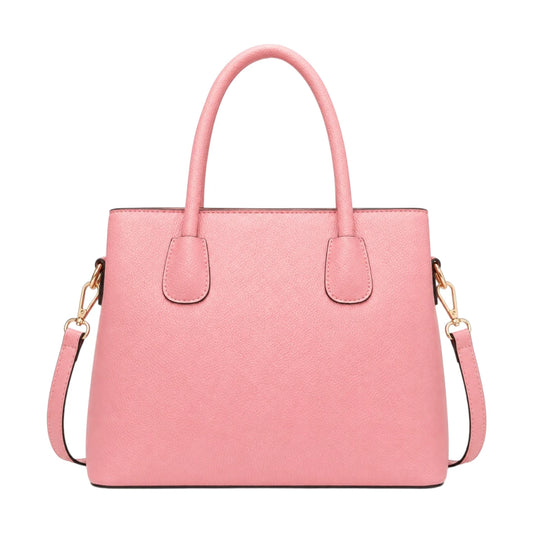 HB Creation Pink Charm Satchel Handbag